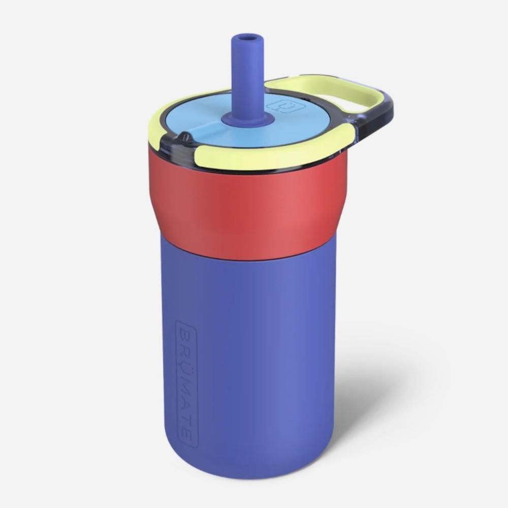 🆕 BrüMate Leap 12 ounce Tumbler with Straw - Supernova - Red and Blue